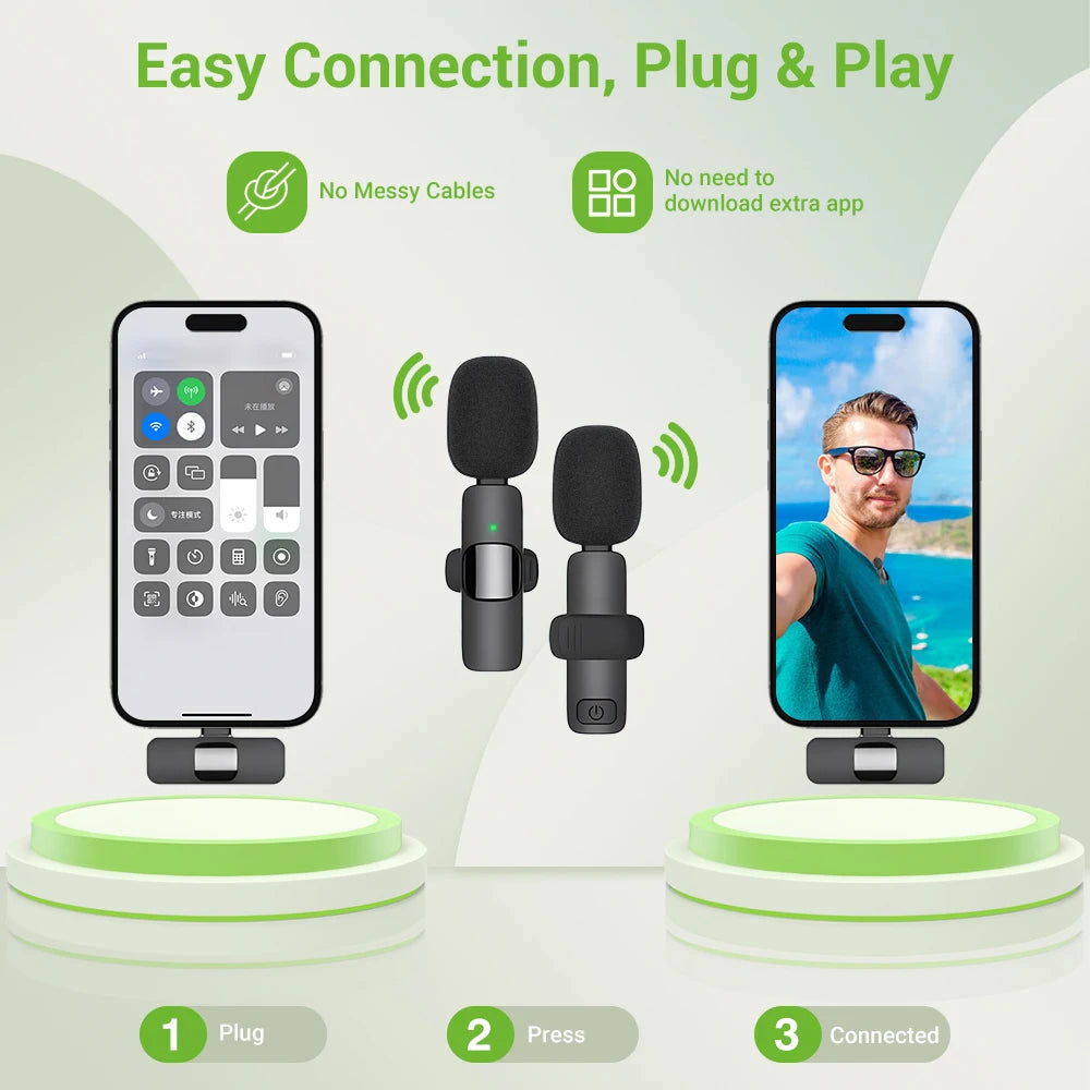 Wireless Lavalier Phone Mics