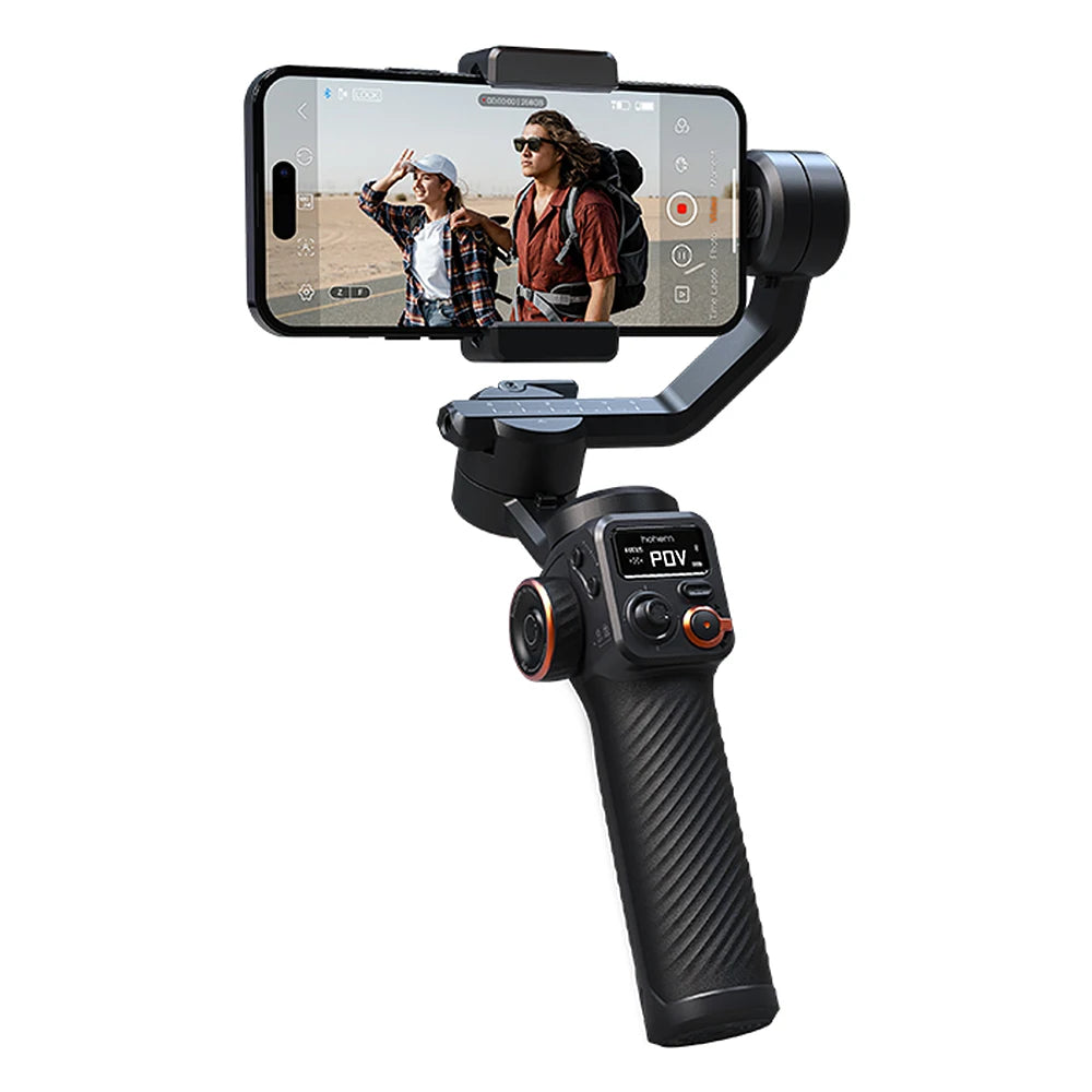 hohem iSteady M6 Kit 3-Axis Smartphone Gimbal Stabilizer Anti-shake Phone Vlog Gimbal 360° Rotatable OLED Large Screen with AI V