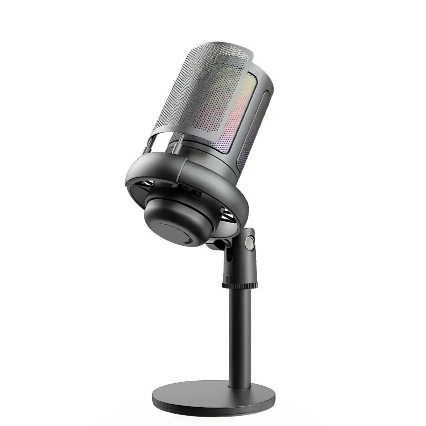 Professional USB microphone with mute function RGB condenser microphone suitable for live video recording, conference recording