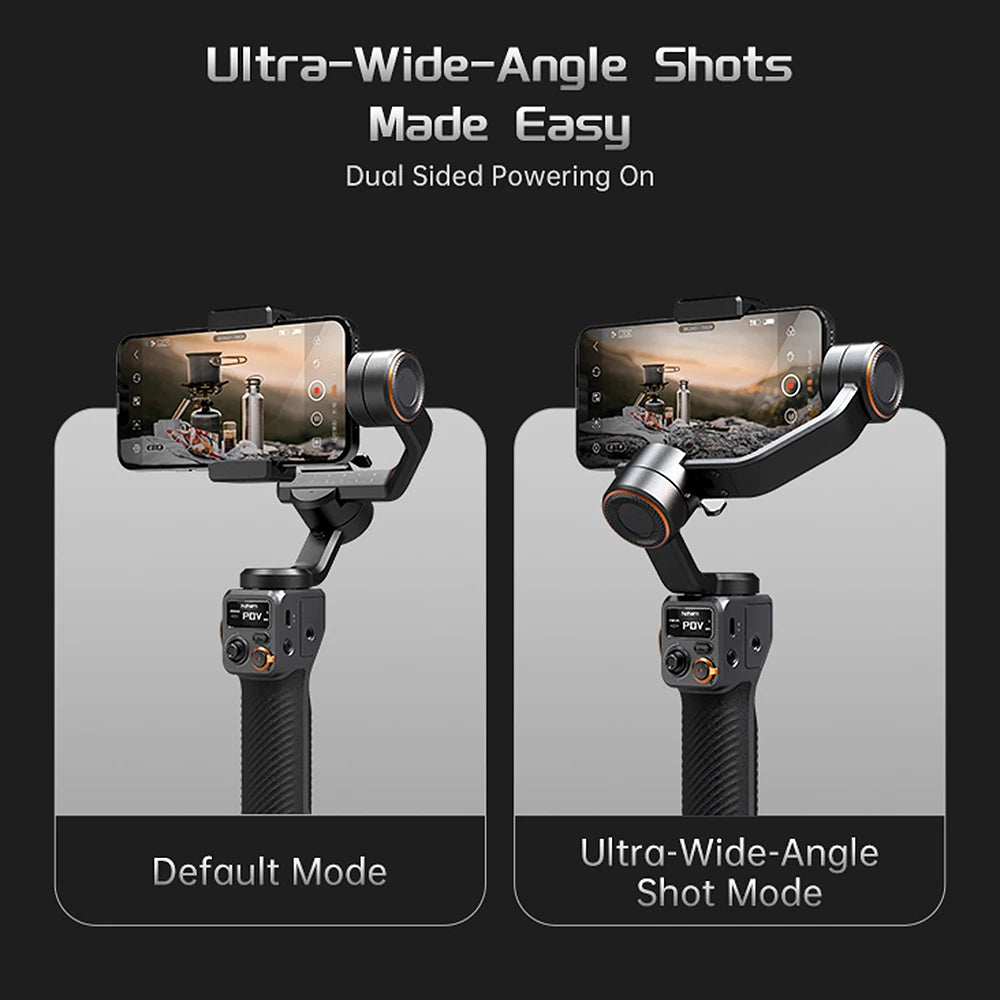 hohem iSteady M6 Kit 3-Axis Smartphone Gimbal Stabilizer Anti-shake Phone Vlog Gimbal 360° Rotatable OLED Large Screen with AI V