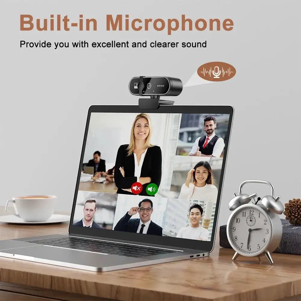 4K Webcam Video Camera 2K Autofocus Streaming Web Cam With Microphone Full HD 1080P Webcams for PC/Computer/Laptop